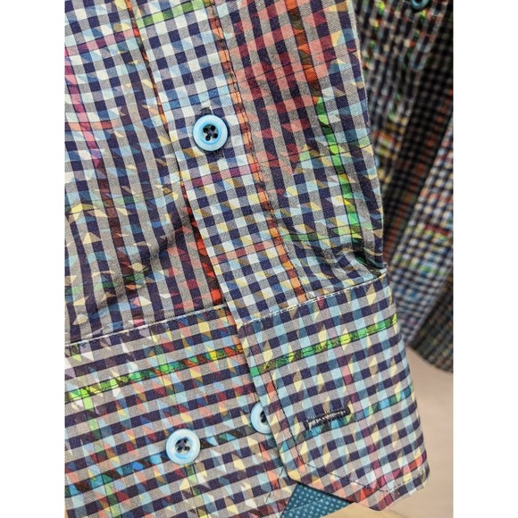 Visconti Signature Series Mens Colorful Long Sleeve Button Up Size Lg Limited Ed - Picture 3 of 6